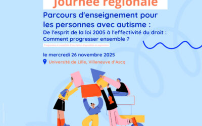 Journée régionale “Parcours d’enseignement pour les personnes avec autisme”